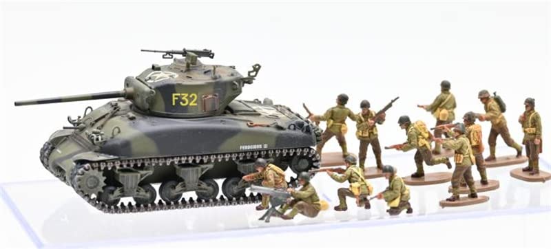 Miniature Sherman M4A1 76 VVSS FloZ 1:72 char américain Seconde Guerre Mondiale Belgique 1944