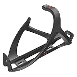 portabidones syncros  Syncros Tailor Cage 1.0 - Portabidón Izquierdo para Bicicleta, Color Negro y Rojo