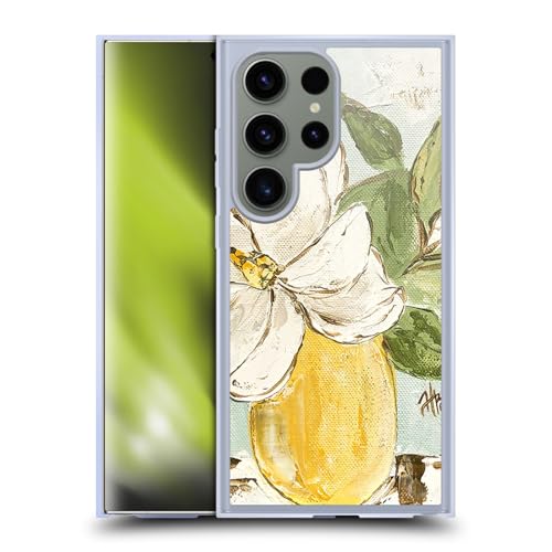 Coque Samsung S24 Ultra MagSafe évite les rayures avec style floral jaune