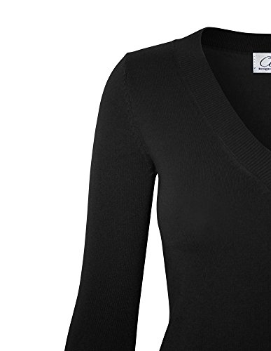 Image of Cielo Women's Solid Soft Stretch Pullover Knit Sweater