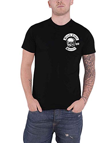 Black Label Society T Shirt Skull Band Logo Official Mens Black Size XL