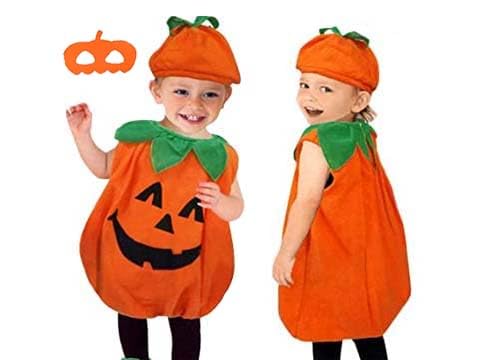 The GrowSome Halloween Costume for Boys & Girls| Halloween Costume | Halloween Dress Witches for girl, Pumpkin Dress, Vampire Cape, Robe for kid