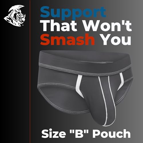 Real Men Bulge Enhancing Pouch Underwear for Men – 1 and 4 Pack Set - Nylon Sports Briefs ABCD Pouch4