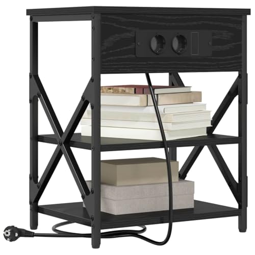 vidaXL Tavolo Moderno Comodino - Contenitore per la Camera da Letto, Stile Contemporaneo e Funzionale, in Design Minimalista