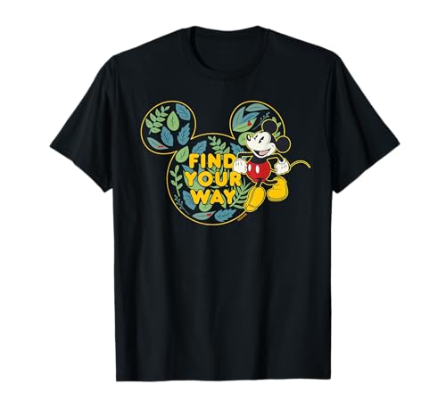 T-shirt Disney Mickey Mouse Find Your Way Botanical Garden de mi-saison