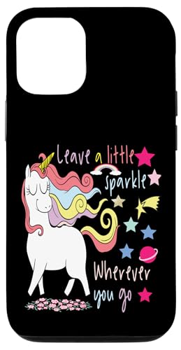 Leave a Little Sparkle where you Go �C���X�s���[�V�������p �X�}�z�P�[�X iPhone 12/12 Pro �p