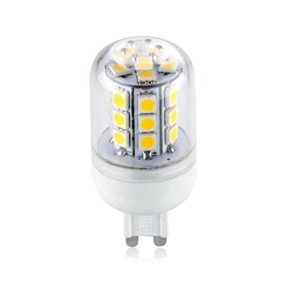NXCVBNKZJ KJXP Lighting, Pack of 20, LED Corn Bulb Lights AC220V 3W G9 27-SMD5050 270Lm Corn Lamp 360 Degrees Spotlight Bulb(Warm White)
