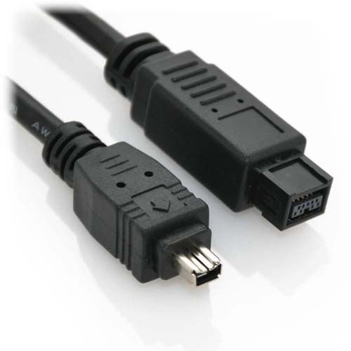 FireWire Cable 9pin/4pin Cable, FireWire 800 9-pin to FireWire 400 4-pin for Canon Panasonic Sony Camera Camcorder Connect to Apple iMac 27