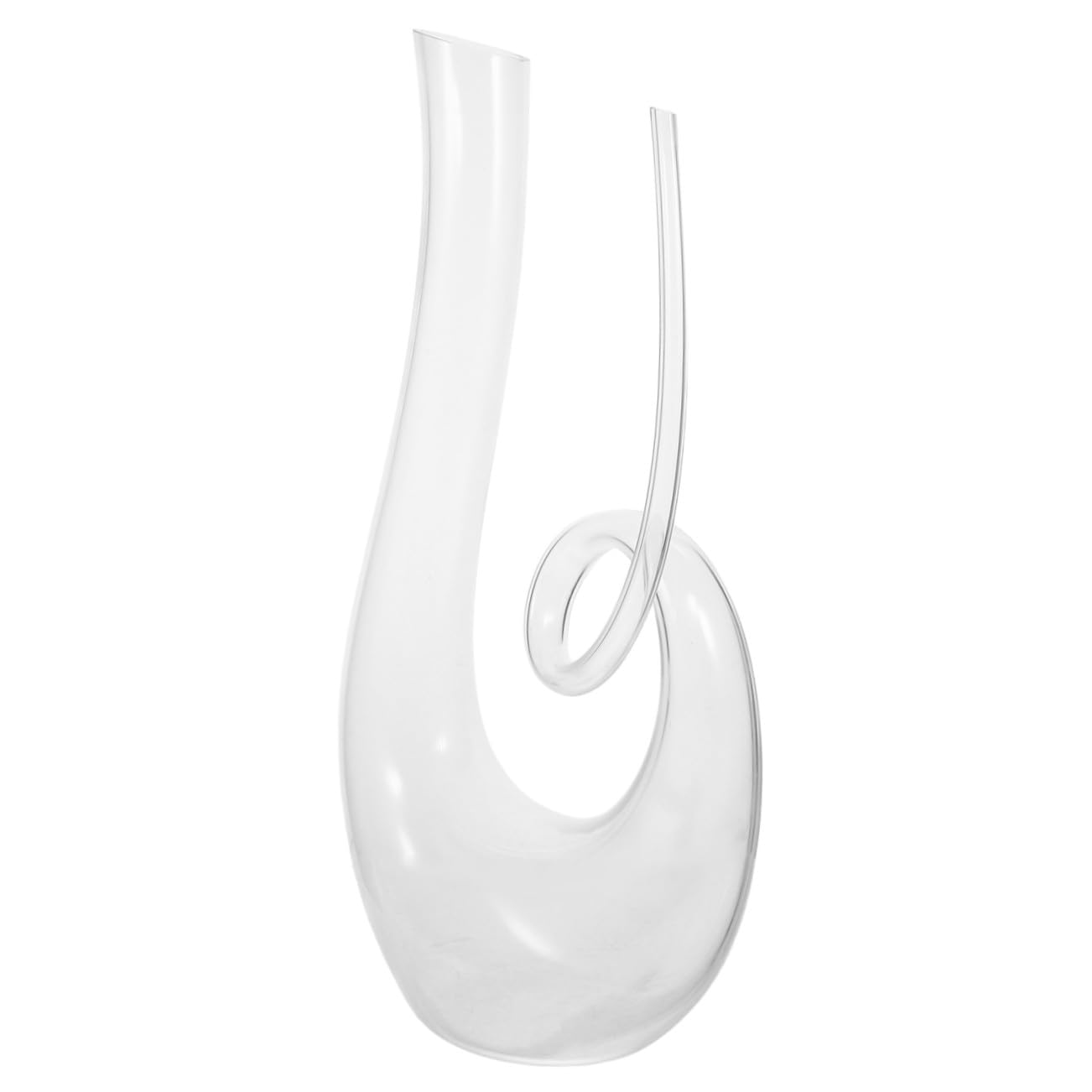 Decanter in Cristallo senza Piombo 1300 Ml Aeratore Integrato Caraffa Trasparente Stabile per Vini Rossi e Distributore di Bevande Elegante per Casa e Bar
