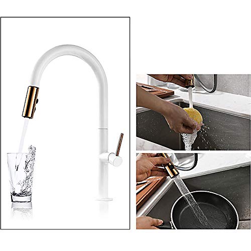 Grifo de cocina monomando negro con ducha extraíble multifunción 4