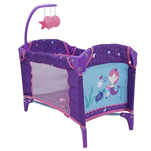 509 Crew Mermaid Dream n Fun Doll Play Yard - Kids Pretend Play, w/Mobile, Folds for Easy Storage & Travel, Pack & Play, Ages 3+ -  509 Crew (Hong Kong) Limited, T760028