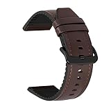  Bracelet en cuir et silicone compatible for la dragonne Amazfit GTR 47 mm compatible for le bracelet de montre Xiaomi Amazfit Pace/Stratos 1 2 3 / GTR2 / GTR 2e (Color : Coffee bk, Size : For Amaz