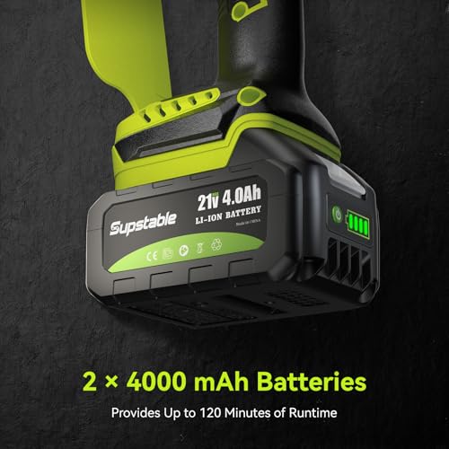 Supstable Mini Chainsaw Cordless 6-inch: Brushless Electric Saw with 2×3000mAh Batteries, Auto Oiler, Handheld Portable Chain Saws for Wood Cutting, Tree Pruning, Gifts for Men Dad Husband Fathers - Image 2