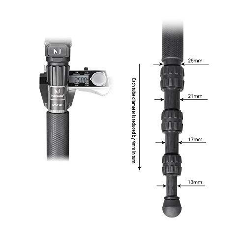 Marsace MT-1541T Kamerastativ Set Tragbares Reisestativ aus Aluminiumlegierung DSLR SLR Stativ mit 360 Grad Kugelkopf… – Bild 4