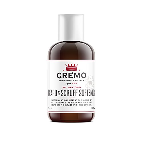 Cremo Beard & Scruff Softener, 30 Second Beard Softener To Soften And Condition Facial Hair Of Any Length, 4 Ounce