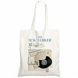 Ketsord Canvas Tote Bag Gift For Woman - Modern Art The New York Cotton Tote Bags For Shopping, Grocery, Large Capacity Reusable Shoulder Bag, Casual Bag Gift For Women - A31