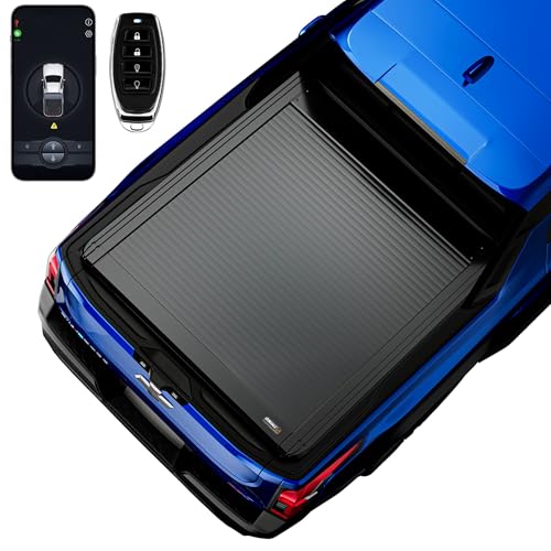 Image of ONINE Low Profile Electric Power Retractable Truck Bed Tonneau Cover Custom fit 2024-2026 Chevy Silverado EV GMC Sierra EV (NOT Compatible w /Midgate), Remote Control, Weatherproof & Secure