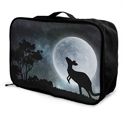 Custom A Storage Bag Lightweight Natural Safari Landscape Bags Luggage Foldable Portable Storage Luggage Bag With Trolley Sleeve