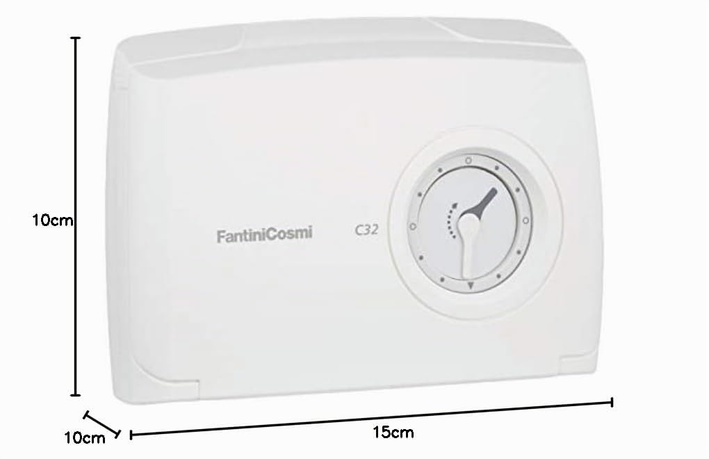 C32 CRONOTERMOSTATO MECCANICO DA PARETE BATTERIE BIANCO FANTINI COSMI