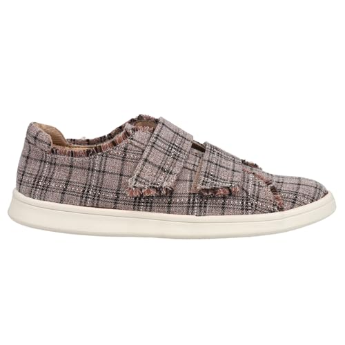 LifeStride Womens Nonstop Plaid Slip On Sneakers Shoes Casual - Beige - Size 8.5 W