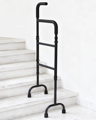 13-Level Adjustable Stair Climbing Assist Cane for...