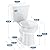 17" Round Two-Piece Toilet with Side Flush Lever – White Ceramic & PP Seat, Compact Design for Small Bathrooms, Round Toilets for Bathrooms with 1.28 GPF Water-Saving Flush "