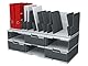 Exacompta 39107D 2er Pack Trennwände für Organizer Modulotop aus Recycling-Kunstsoff für DIN A4 Dokumente grau. Für Ordner Ringbücher Postmappen und Hefter Sorter Vertikal Blauer Engel