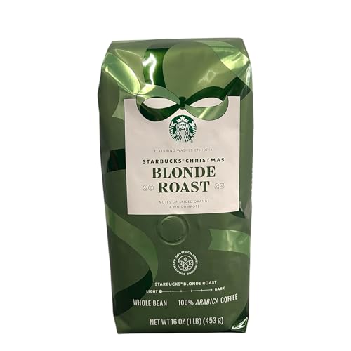 Starbucks Christmas Blonde Roast 2025 Whole Bean Coffee, Ethiopia...