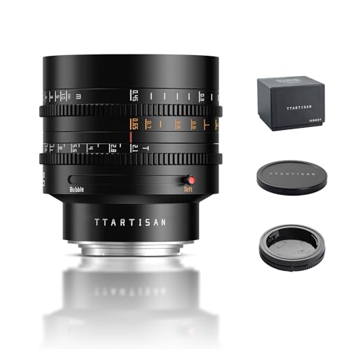 TTARTISAN 50mm T2.1 �V�l�����Y �f���A���{�P �t���t���[�� �}�j���A���t�H�[�J�X�����Y (RF�}�E���g)�B