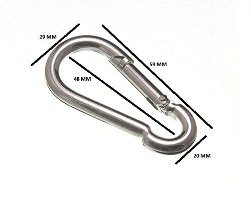 Mousquetons M6 en acier pour suspendre vos outils de jardin - 2