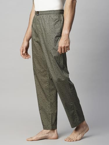 Image of Urban Scottish Men's Blue Checks Woven Cotton Pyjama with Side Pockets