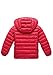 FLITAY Kid’s Front Zipper Up Packable Baby Boys Girls Coat Fashion Puffer Lightweight Coat Red-1 5-6T