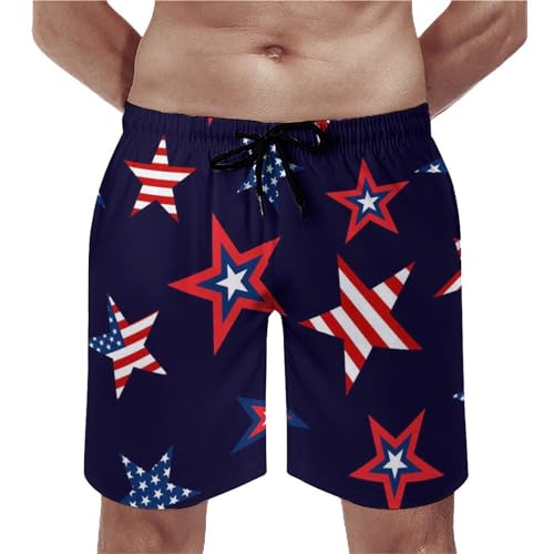 Shorts de bain homme étoiles de drapeau maillot séchage rapide XXL
