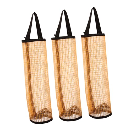 BESTonZON 3Pcs Tennis Bag Durable Mesh Storage Pouch for Tennis Golf Baseballs Convenient Drawstring Design Washable Quick Drying for Sports Supplies