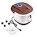 Ovitus Foot Spa Bath Massager with Heat,16 Pedicure Spa Motorized Shiatsu Roller Massage Feet, Frequency Conversion, O2 Bubbles, Adjustable Time & Temperature,LED Display