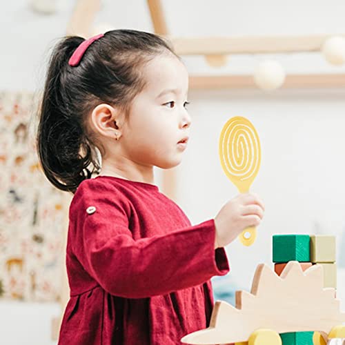 Rhos No Pull Detangler Brush For Kids/Women/Boys/Girls-Mini Travel Detangling Brush For Wet And Dry Hair-Pain Free Hair Brush With Soft Nylon Bristles For Curly/Thick/Straight Hair-Small Spiral Vent Hair Brush(1 Pack-Yellow) #TOP3