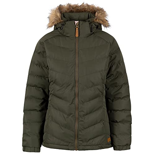 Trespass Womens Padded Hooded Casual Jacket Zip Off Hood Nadina