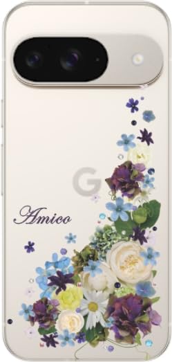 Amazon.co.jp: ［らふら］ スマホケース 名入れ GooglePixel9用 押し花