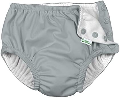 i Play Unisex Reusable Absorbent Baby Swim Diapers Gray 24 Months