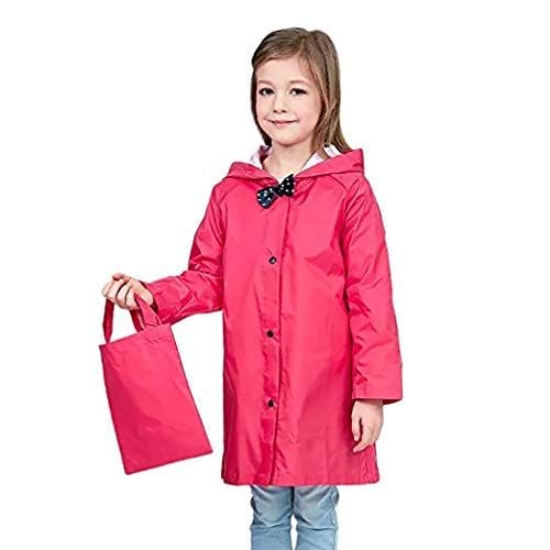 Image of Fashionio? Kids Children Rain Coat - Portable PVC Lightweight Waterproof Raincoat for Girls Boys with Hoods and Full Seleve Outdoor Activities