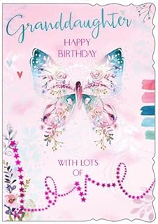 Happy Birthday Granddaughter with Lots of Love Premium Card Out of the Blue