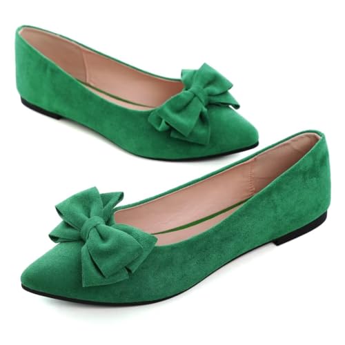 Image of TN TANGNEST Women Fashion Bowknot Flats Comfort Pointed Toe Dress Shoes
