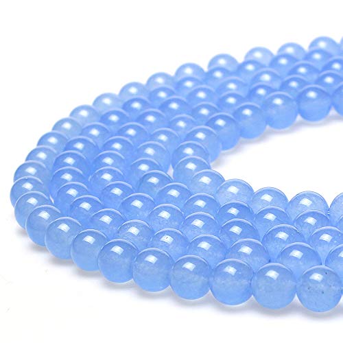 Mjdcb Natural Aquamarine Chalcedony Round Loose Beads For Jewelry Making Diy Bracelet Necklace (12Mm) #TOP5