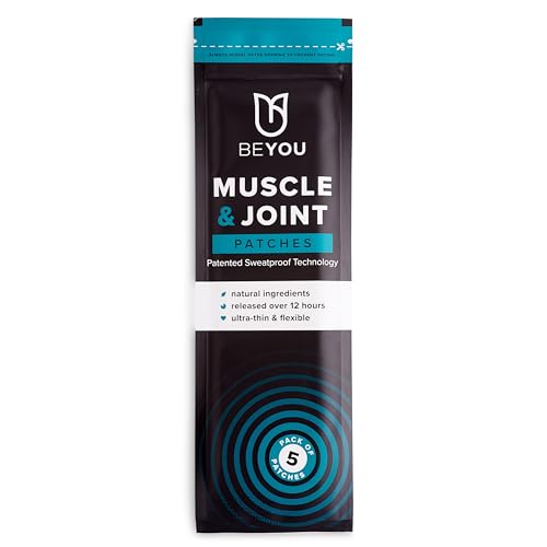 BeYou Muscle and Joint Pain Relief Patches - Back Pain, Sciatica, Arthritis, Knees, Neck and Shoulders - High Strength Natural Pain Relief - Patented Matrix of Menthol and Eucalyptus