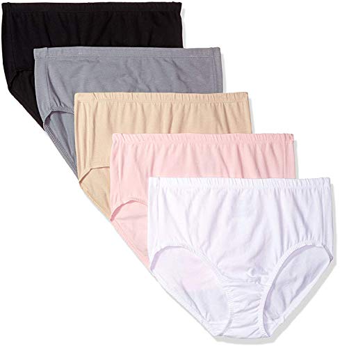 Fruit Of The Loom Women's Plus-Size 5 Pack Fit For Me Breathable Brief, Assorted Color - Main Image