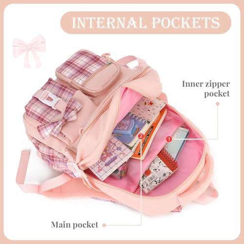 Freie Liebe Cute School Backpack for Girls Kids Backpack for Elementary Primary School Kawaii Book Bags4
