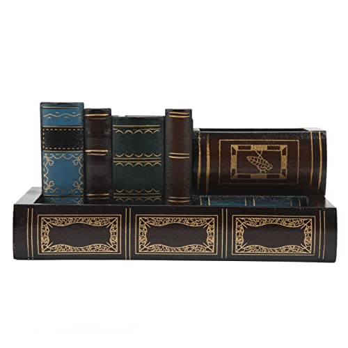 Organizer Da Scrivania In Legno - Portapenne, Libreria E Portadocumenti Con Cassetti, 39x29x28 Cm - Foto 7