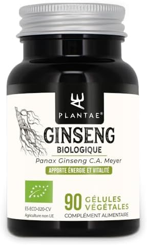 GINSENG ROUGE BIOLOGIQUE * 200 mg / 90 gélules végétales * Titré ...
