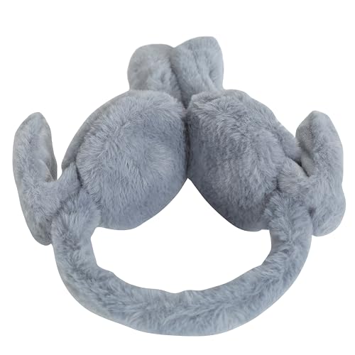 Image of FabSeasons Soft & Warm Winter Ear Muffs | Plush Faux Fur Ear Warmers for Cold Weather | Lightweight & Cozy Ear Protection