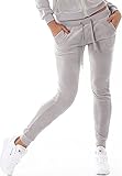 Eine weiche und gemütliche Jogginghose aus kuscheligem Velours (Samt) für Zuhause oder leichte sportliche Aktivitäten - in den drei Kombigrößen 34/36 (S), 36/38 (M) und 38/40 (L)
